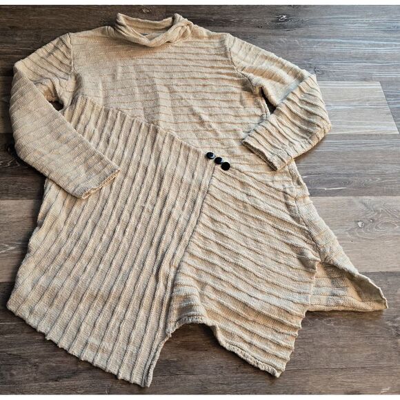 Habitat Clothes to Live in Textured Tunic Top, High Neck,‎ Long Sleeve Medium - Picture 1 of 8